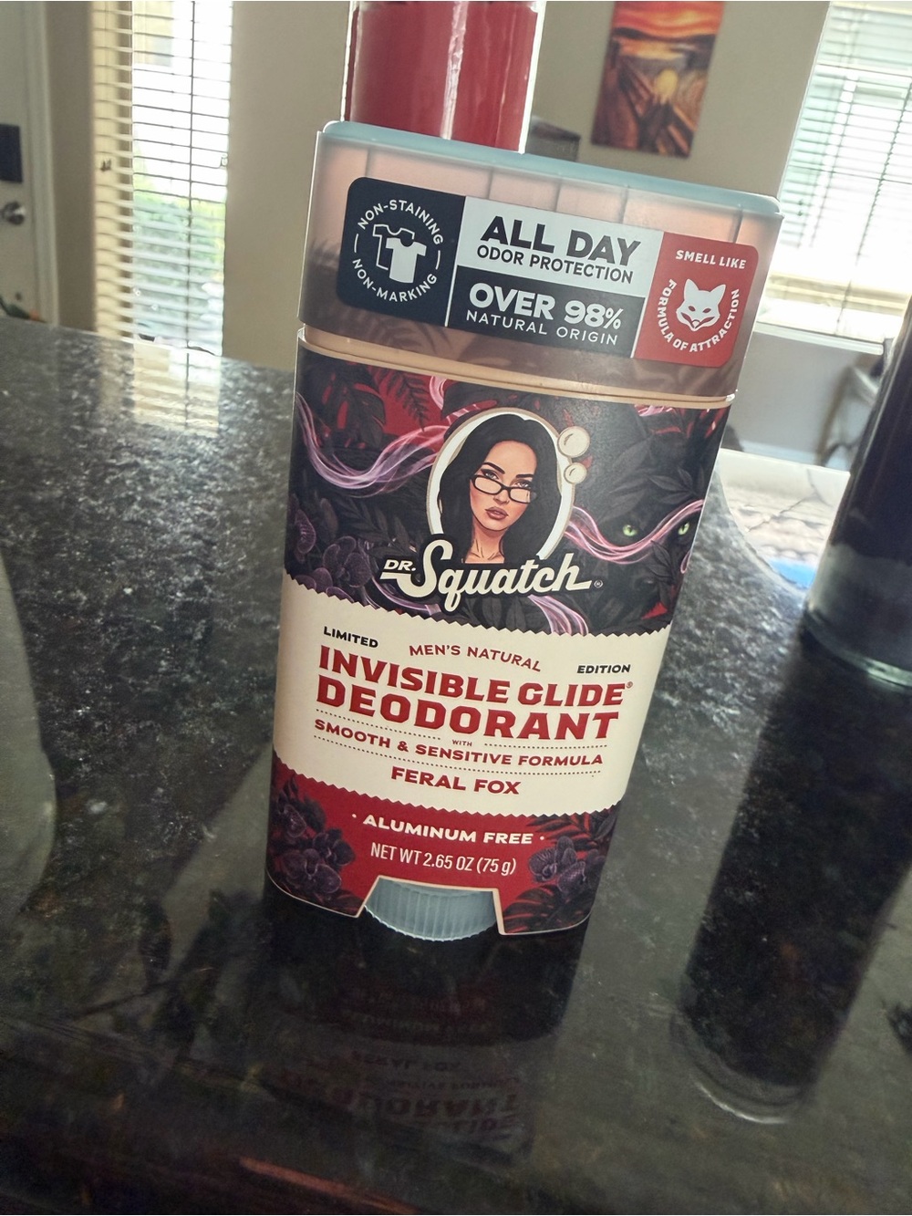 Dr. Squatch Invisible Glide Deodorant - Feral Fox (Red)